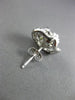 ESTATE 1.30CT WHITE & FANCY YELLOW DIAMOND 14KT WHITE GOLD FLOWER STUD EARRINGS