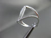 ESTATE EXTRA LARGE .43CT DIAMOND 18KT WHITE GOLD HANDCRAFTED INFINITY LOVE RING