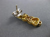 ESTATE .50CT DIAMOND 18KT TWO TONE GOLD 3D CLASSIC HEART HANGING EARRINGS #21907