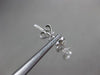 ESTATE .55CT DIAMOND 14KT WHITE GOLD CIRCLE OF LIFE TEAR DROP HANGING EARRINGS