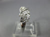 ESTATE .60CT DIAMOND 14KT WHITE GOLD 3D CLASSIC SWIRL ANNIVERSARY RING #26569