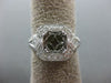 LARGE .69CT DIAMOND 14KT WHITE GOLD 3D 4 PRONG HEART SEMI MOUNT ENGAGEMENT RING