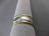 ESTATE WIDE PLATINUM & 18KT YELLOW GOLD CLASSIC WEDDING BAND RING 9mm #19571