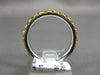 ESTATE 1.74CT AAA YELLOW SAPPHIRE 14KT WHITE GOLD 3/4 ETERNITY ANNIVERSARY RING