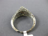 ANTIQUE WIDE .60CT DIAMOND 14K WHITE GOLD CLASSIC SOLITAIRE FILIGREE RING #23433