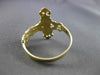 ESTATE 14KT YELLOW GOLD 3D HANDCRAFTED FILIGREE SIDE CROSS RING 17mm #24521