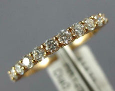 .44CT DIAMOND 18K ROSE GOLD ROUND 2mm SEMI ETERNITY SHARE PRONG ANNIVERSARY RING