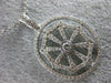 ESTATE .92CT DIAMOND 18KT WHITE GOLD BEZEL HAPPY SPIDER WEB FLOATING FUN PENDANT