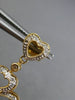 ESTATE LARGE .50CT DIAMOND 14KT YELLOW GOLD FOUR LEAF CLOVER CHANDELIER EARRINGS