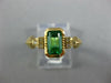 1.20CT DIAMOND & AAA EMERALD 18KT YELLOW GOLD SEMI BEZEL CLASSIC ENGAGEMENT RING