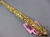 ESTATE WIDE 25.30CT WHITE FANCY NATURAL YELLOW DIAMOND 18K GOLD TENNIS BRACELET