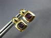 ESTATE .80CT AAA AMETHYST 14KT YELLOW GOLD 3D CLASSIC SQUARE STUD EARRINGS