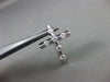 ESTATE .75CT DIAMOND 14KT WHITE GOLD 3D ETOILE 6 STONE FLOATING CROSS PENDANT