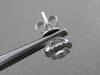 ESTATE .83CT DIAMOND 18K WHITE GOLD 3D SQUARE CLASSIC HALO CLUSTER STUD EARRINGS