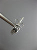 ESTATE LONG .90CT DIAMOND 18KT WHITE GOLD CLASSIC 2 ROW JOURNEY HANGING EARRINGS
