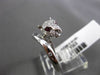 ESTATE WIDE .71CT DIAMOND & AAA RUBY 18KT WHITE GOLD 3D ETOILE TIGER RING CUTE!!