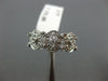 ESTATE .21CT DIAMOND 14KT WHITE GOLD 3D ETOLIE MILIGRAIN FILIGREE OVAL FUN RING