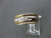 ESTATE .60CT DIAMOND 14K YELLOW & WHITE GOLD 7 STONE MEN ANNIVERSARY RING #20336