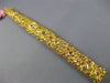 ESTATE EXTRA LARGE GIA 36.27CT FANCY INTENSE MULTI DIAMOND 18KT GOLD 3D BRACELET