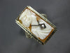 ANTIQUE LARGE .02CT DIAMOND 14KT WHITE GOLD 3D HANDCRAFTED LADY CAMEO RING