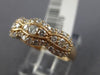 ESTATE .57CT ROUND CUT DIAMOND 14KT ROSE GOLD CLASSIC FILIGREE ANNIVERSARY RING