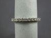 ESTATE .40CT ROUND DIAMOND 14KT WHITE GOLD 3D CLASSIC 11 STONE ANNIVERSARY RING