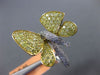 ESTATE LARGE 2.97CT WHITE & FANCY YELLOW DIAMOND 18KT 2 TONE GOLD BUTTERFLY RING
