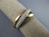 ESTATE .71CT DIAMOND 14KT TRI COLOR GOLD ETERNITY TRINITY ANNIVERSARY LOVE RING