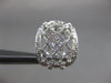 ESTATE WIDE 1.08CT DIAMOND 14KT WHITE GOLD 3D FILIGREE ETOILE HANGING EARRINGS