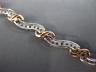 ESTATE WIDE & LONG 1.50CT ROUND DIAMOND 14KT WHITE & ROSE GOLD 3D WAVE BRACELET