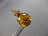 ANTIQUE LARGE 15.15CT DIAMOND & AAA CITRINE 14KT YELLOW GOLD 3D HANGING EARRINGS