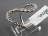 ESTATE LARGE .81CT DIAMOND 18KT WHITE GOLD 3D CLASSIC SWIRL JOURNEY LOVE RING