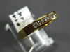 ESTATE .28CT DIAMOND 14K YELLOW GOLD 7 STONE CHANNEL ANNIVERSARY RING 3mm #14599