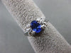 ESTATE .87CT DIAMOND & AAA TANZANITE 14KT WHITE GOLD BUTTERFLY FUN RING #11092