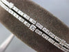 ESTATE WIDE 2.33CT DIAMOND 14K WHITE GOLD DOUBLE STRAND FLEXIBLE TENNIS BRACELET