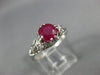 ANTIQUE 1.0CT AAA RUBY PLATINUM CLASSIC ROUND SOLITAIRE FILIGREE ENGAGEMENT RING