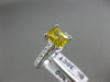 ESTATE 2.3CT DIAMOND & YELLOW TOPAZ 14K WHITE GOLD LUCIDA ENGAGEMENT RING #22462