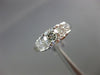 ESTATE 1.60CT DIAMOND 14KT WHITE GOLD MULTI SHAPE PYRAMID ENGAGEMENT RING #23999