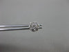 ESTATE .25CT DIAMOND 14KT WHITE GOLD 3D CLASSIC CLUSTER FLOWER STUD EARRINGS