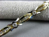 ESTATE WIDE 2.61CT DIAMOND 14K WHITE & YELLOW GOLD ETOILE X LOVE TENNIS BRACELET