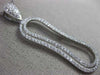 ESTATE LARGE 1.10CT DIAMOND 18KT WHITE GOLD 3D INFINITY DOUBLE HALO LOVE PENDANT