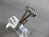 ESTATE .50CT WHITE & BLACK DIAMOND 14KT WHITE GOLD CLUSTER SQUARE FILIGREE RING