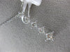 ESTATE LARGE .50CT PRINCESS DIAMOND 14K WHITE GOLD 3D JOURNEY GRADUATING PENDANT