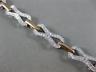 ESTATE WIDE .70CT DIAMOND 14KT WHITE & ROSE GOLD KNOT BUTTERFLY TENNIS BRACELET