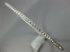 1.55CT DIAMOND 18K WHITE GOLD ROUND INFINITY MILGRAIN ETERNITY BANGLE BRACELET