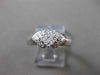 ESTATE WIDE .35CT ROUND & PRINCESS DIAMOND 14KT WHITE GOLD FUN RING #23473