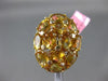 ESTATE EXTRA LARGE 12.0CT AAA CITRINE 14KT YELLOW GOLD ITALIAN OVAL CLUSTER RING