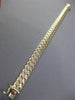 ESTATE WIDE 14KT WHITE & YELLOW GOLD 3D CRISS CROSS V SHAPE LINK BRACELET #26164