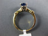 ESTATE 2.16CT DIAMOND & AAA SAPPHIRE 14K YELLOW GOLD 3D ENGAGEMENT RING #25404