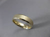 ESTATE 14KT YELLOW GOLD MATTE & SHINY CLASSIC WEDDING BAND RING 5mm WIDE #23179